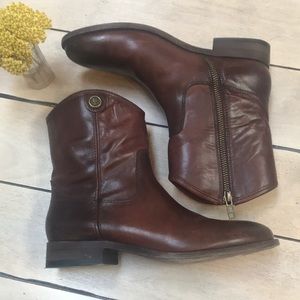 Frye Melissa Button Short Ankle Boots Women’s 6.5